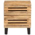 Mesitas de noche 2 uds madera maciza mango rugosa 40x34x46