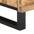 Mesitas de noche 2 uds madera maciza mango rugosa 40x34x46