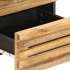 Mesitas de noche 2 uds madera maciza mango rugosa 40x34x46