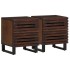 Mesitas de noche 2 uds madera maciza de mango 40x34x46