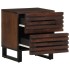 Mesitas de noche 2 uds madera maciza de mango 40x34x46