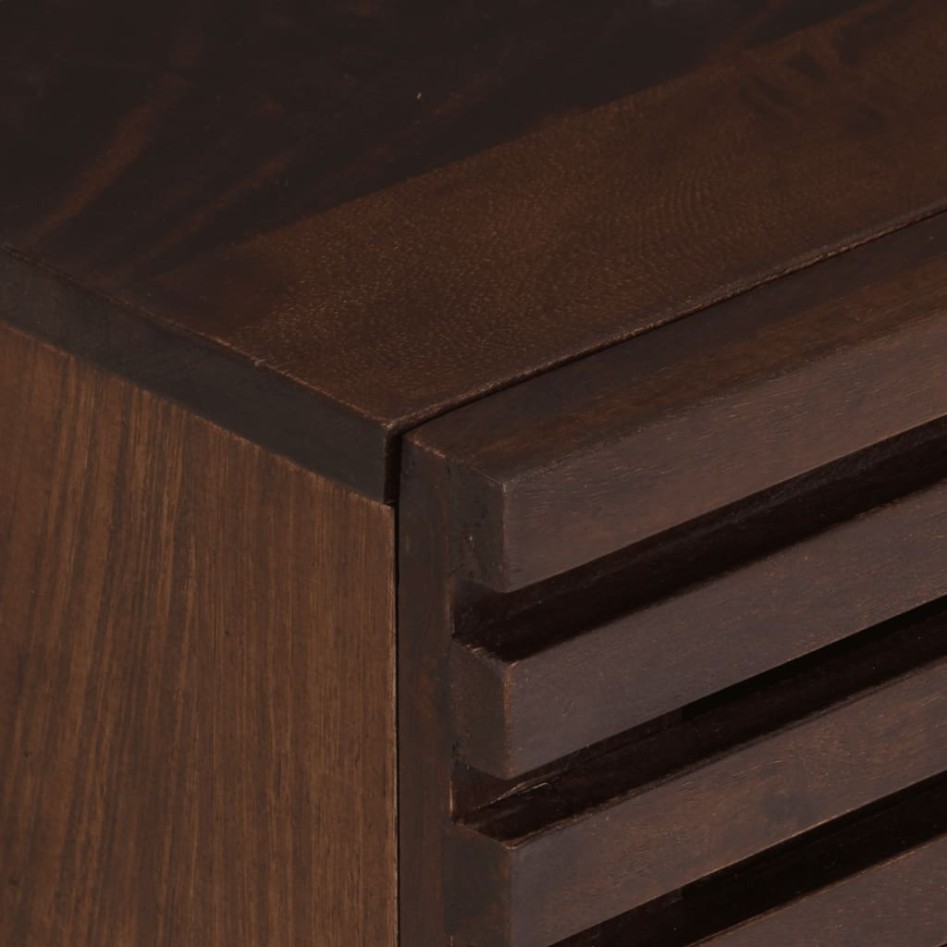 Mesitas de noche 2 uds madera maciza de mango 40x34x46