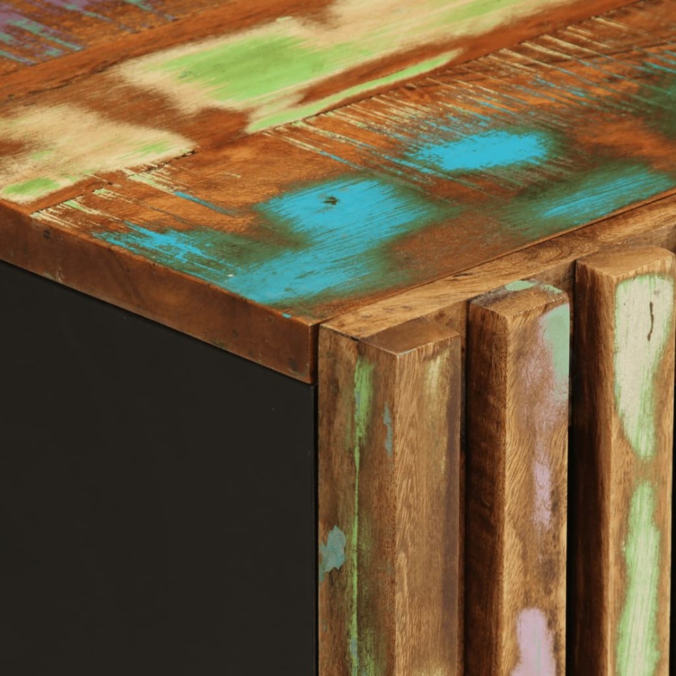 Mesitas de noche 2 uds de madera maciza reciclada 40x34x46