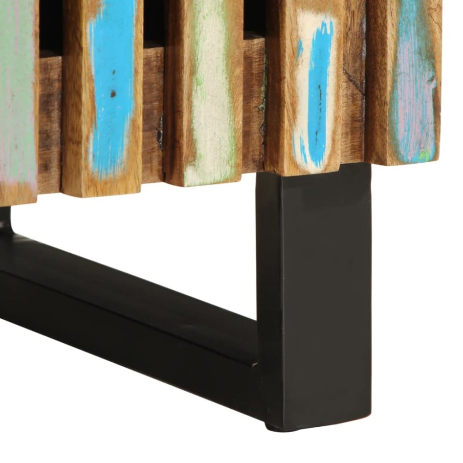 Mesitas de noche 2 uds de madera maciza reciclada 40x34x46