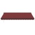 Toldo retráctil automático burdeos 450x350