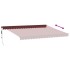 Toldo retráctil automático burdeos 450x350