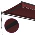 Toldo retráctil automático burdeos 450x350