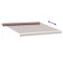 Toldo retráctil manual marrón 400x300