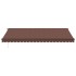 Toldo retráctil manual marrón 500x300