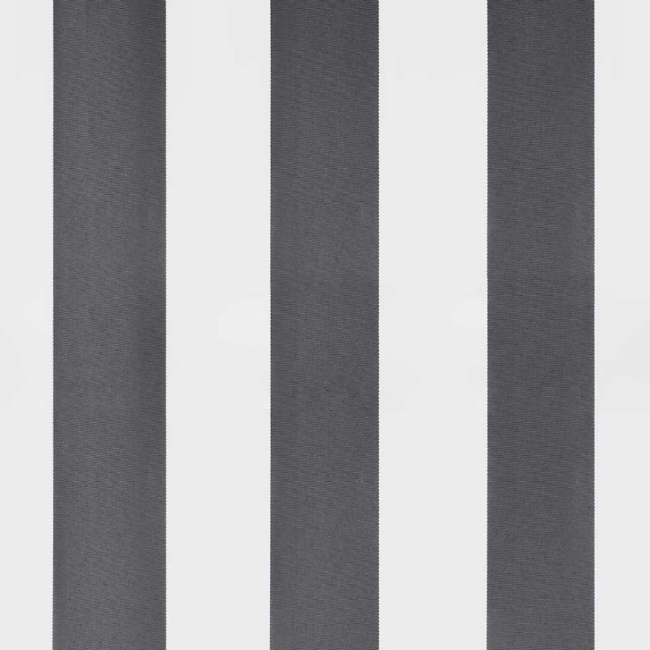Toldo retráctil manual gris antracita y blanco 600x300