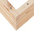 Jardinera de madera maciza de pino 80x80x46