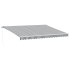 Toldo retráctil manual gris antracita y blanco 450x350
