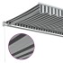 Toldo retráctil manual gris antracita y blanco 450x350