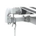 Toldo retráctil manual gris antracita y blanco 450x350