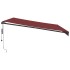 Toldo retráctil automático con luces LED burdeos 450x300