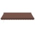 Toldo retráctil automático con luces LED marrón 450x300