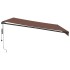 Toldo retráctil automático con luces LED marrón 450x300