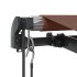 Toldo retráctil automático con luces LED marrón 450x300