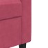 Juego de sofás con cojines 2 piezas terciopelo rojo