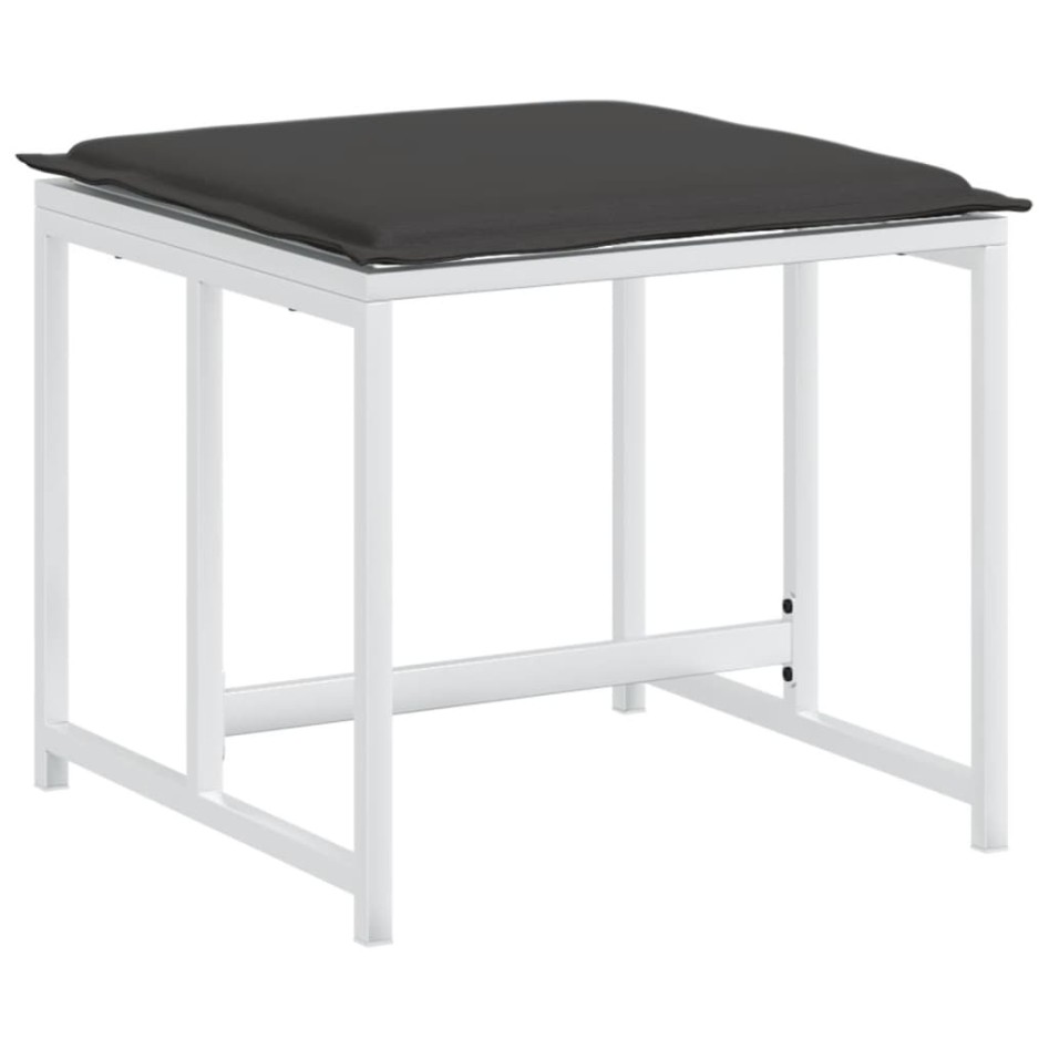 Juego de comedor de jardín 9 pzas con cojines textilene