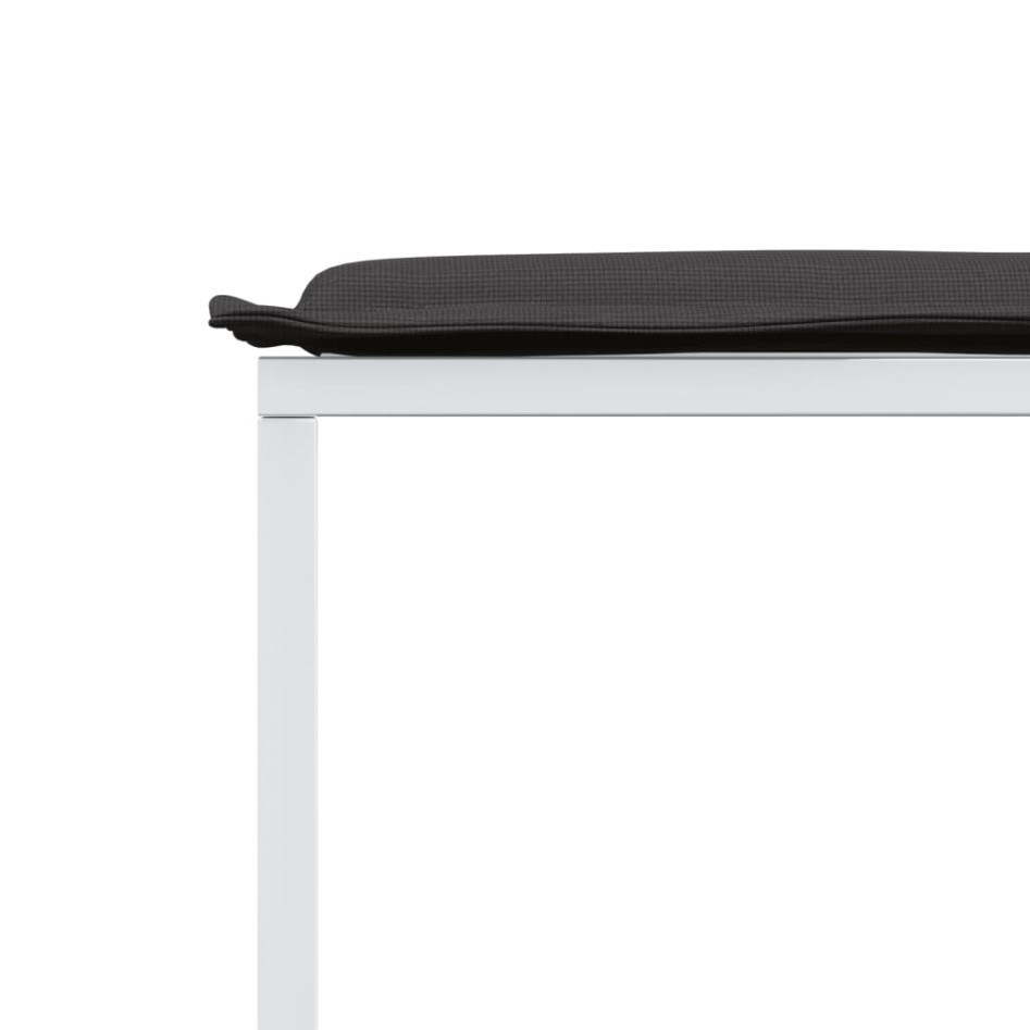 Juego de comedor de jardín 9 pzas con cojines textilene