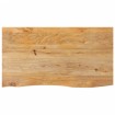 Tablero de mesa borde natural madera maciza mango 100x60x2,5 cm