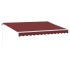 Toldo retráctil manual color burdeos 350x250