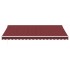 Toldo retráctil manual burdeos 450x300