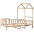 Sofá cama con techo madera maciza de pino 90x200