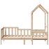 Sofá cama con techo madera maciza de pino 90x200