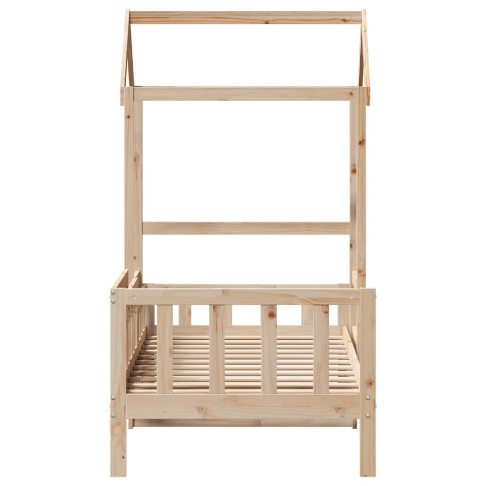 Sofá cama con techo madera maciza de pino 90x200