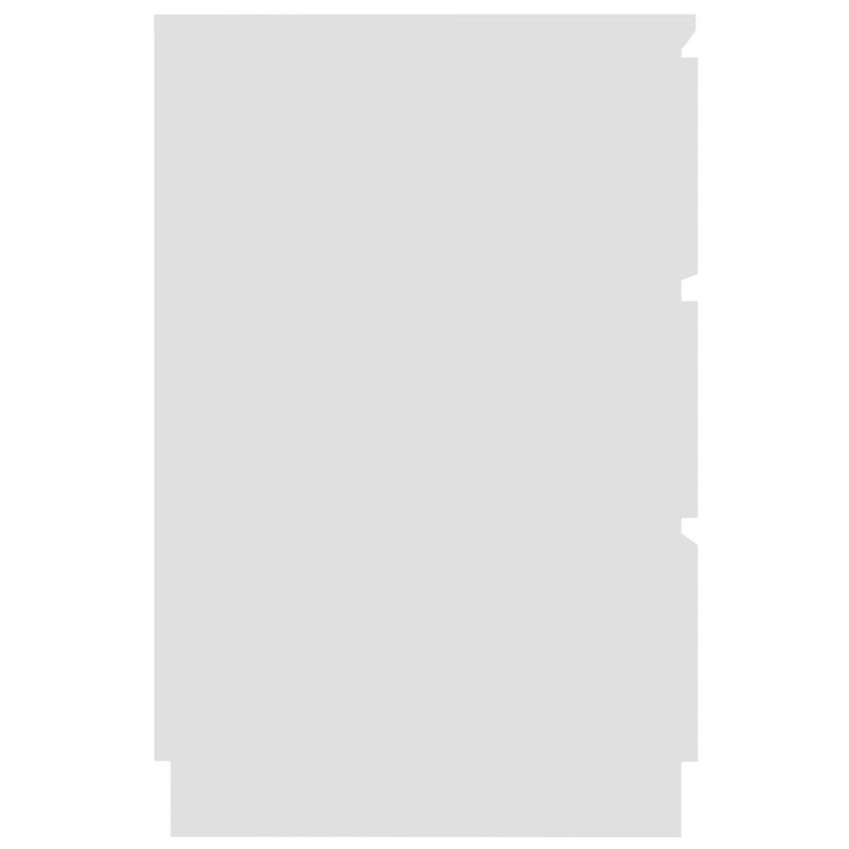 Escritorio de madera contrachapada blanco 140x50x77