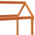 Sofá cama con techo madera maciza pino marrón cera 90x200
