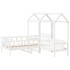 Sofá cama con techo madera maciza de pino blanco 80x200