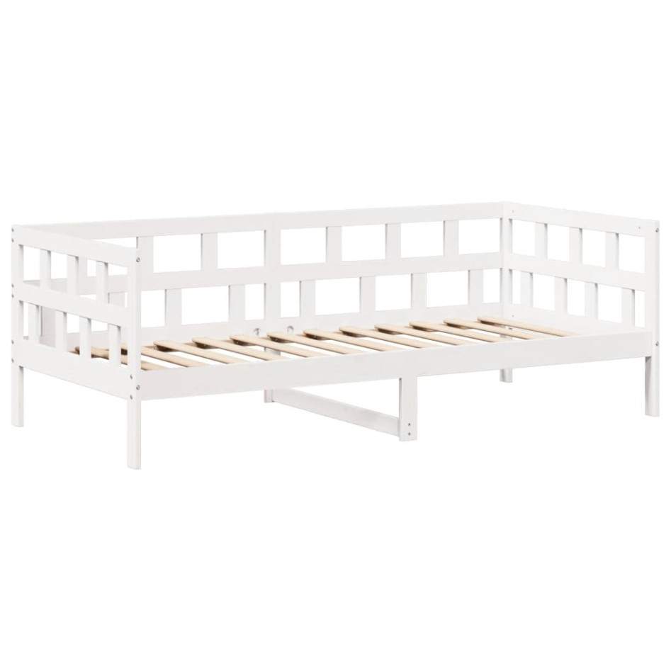 Sofá cama con techo madera maciza de pino blanco 80x200
