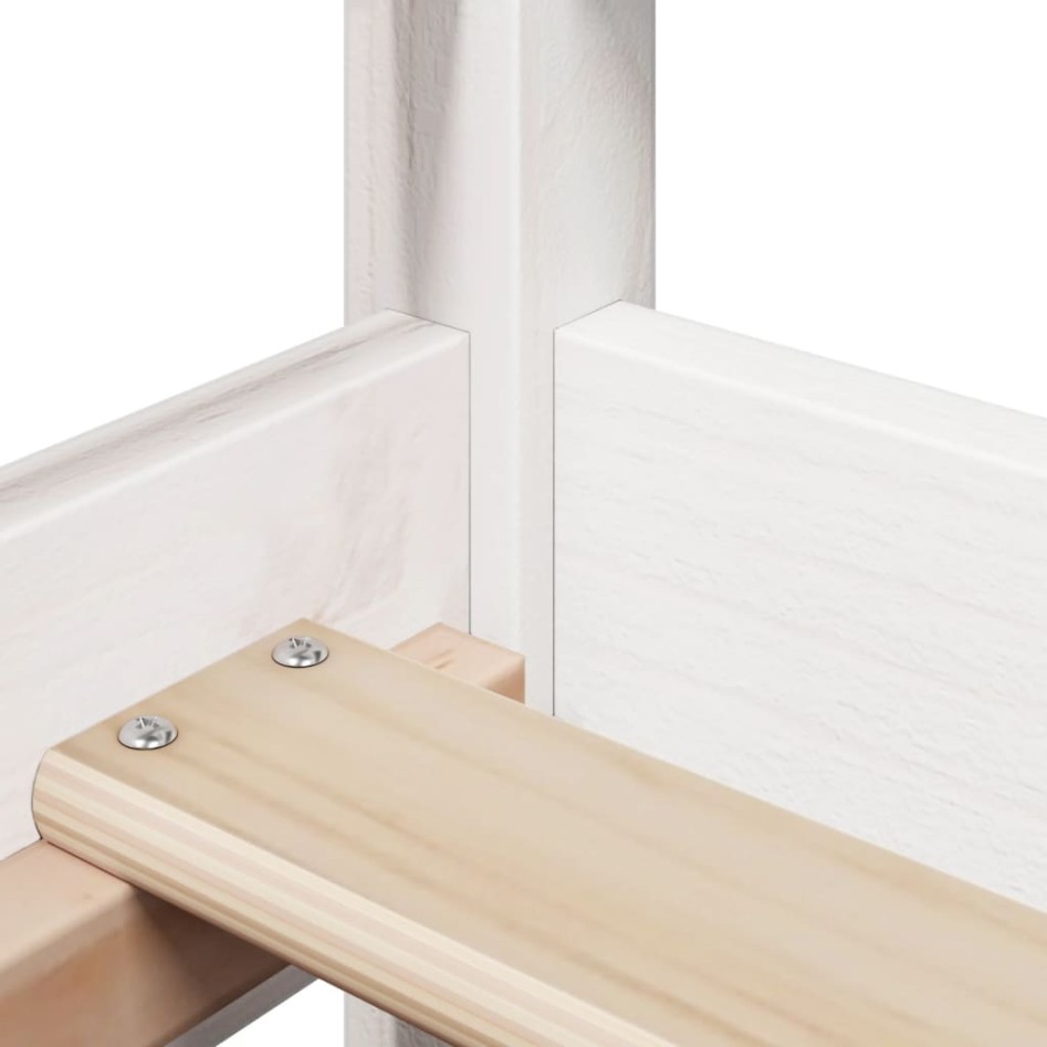 Sofá cama con techo madera maciza de pino blanco 80x200