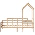 Sofá cama con techo de madera maciza de pino 80x200