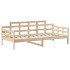 Sofá cama con techo madera maciza de pino 90x200