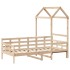 Sofá cama con techo madera maciza de pino 90x190