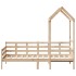 Sofá cama con techo madera maciza de pino 90x190
