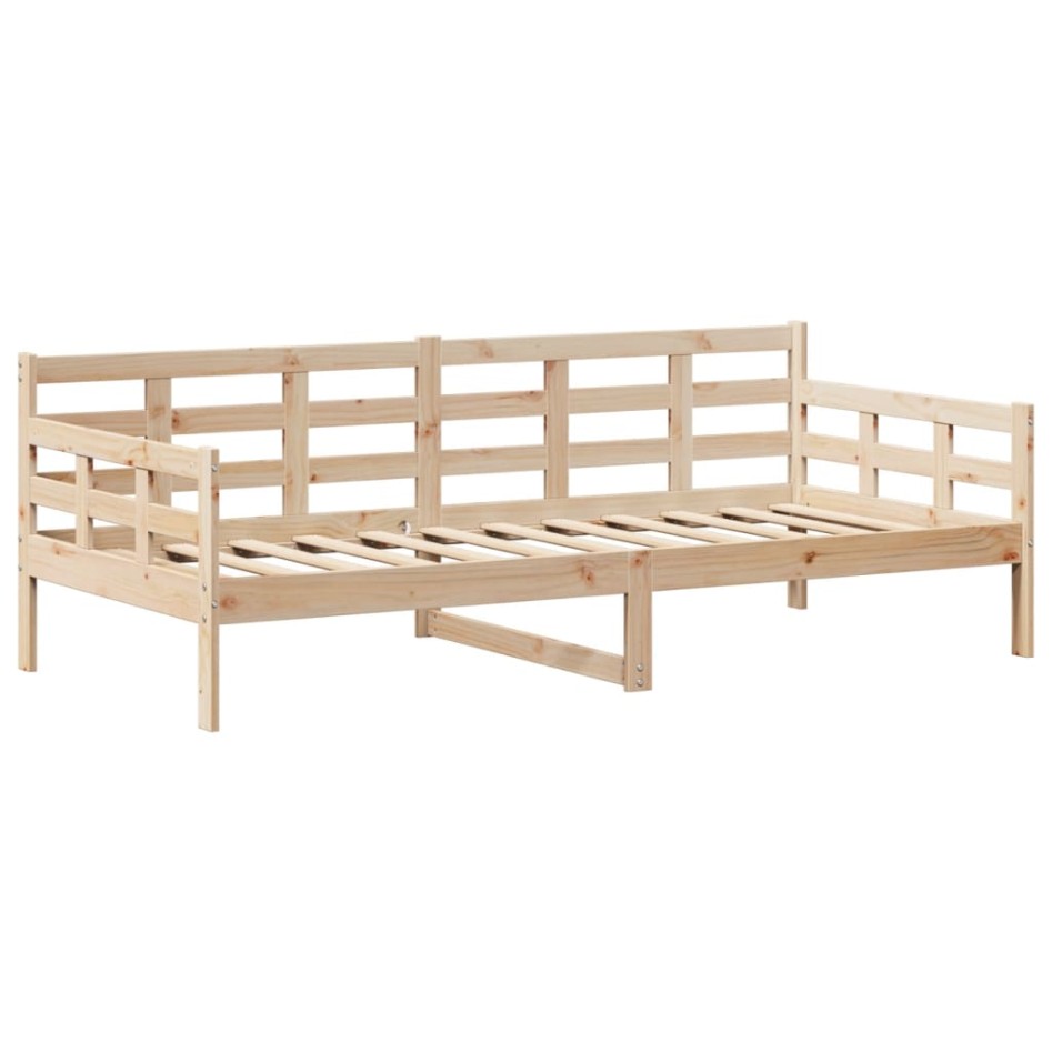 Sofá cama con techo madera maciza de pino 90x190