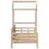 Sofá cama con techo madera maciza de pino 90x190