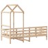 Sofá cama con techo madera maciza de pino 90x190