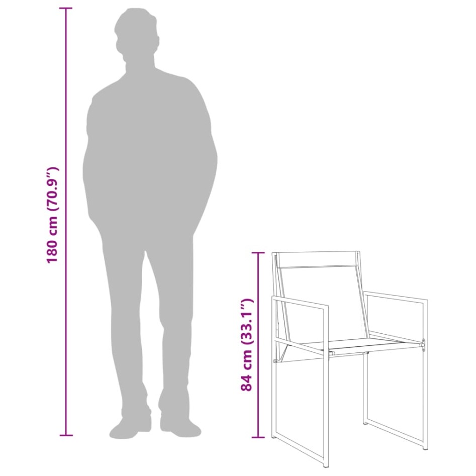 Juego de comedor de jardín 13 piezas textileno