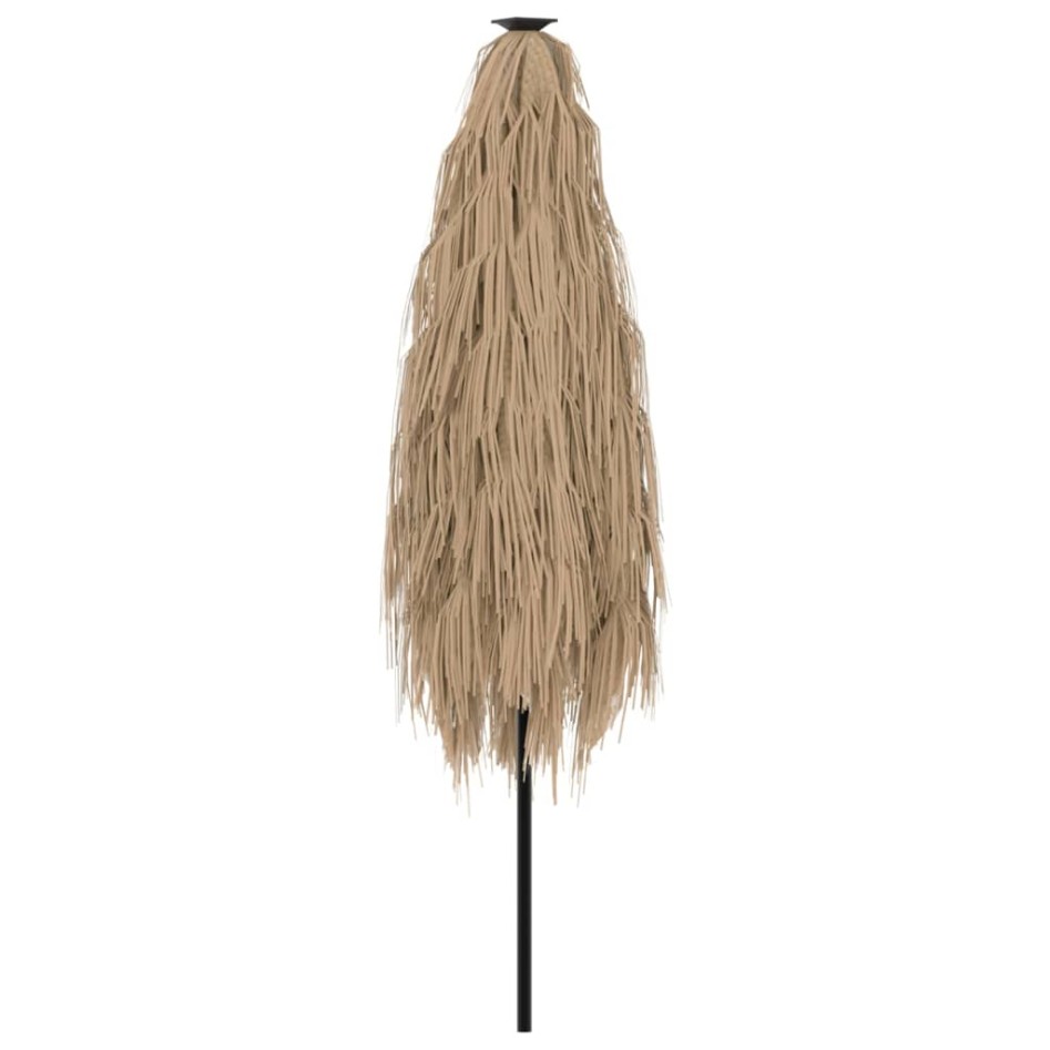 Sombrilla de jardín con poste de acero marrón 248x248x248