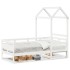 Sofá cama madera maciza de pino blanco 80x200