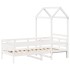 Sofá cama madera maciza de pino blanco 80x200