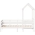 Sofá cama madera maciza de pino blanco 80x200