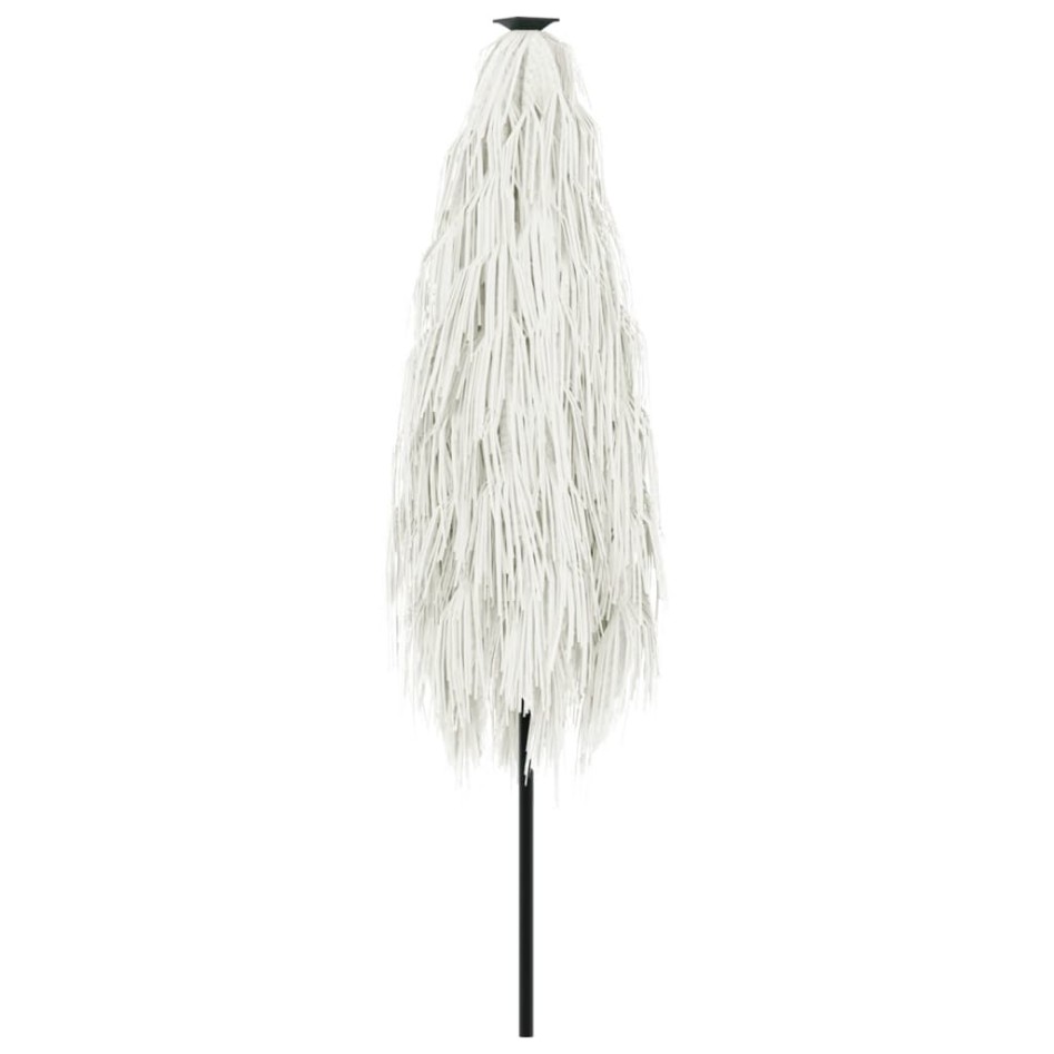 Sombrilla de jardín con poste de acero blanca 300x200x250