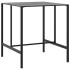 Mesa alta de bar acero recubrimiento polvo negro 100x100x110